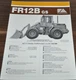 FiatAllis Fiat Allis FR12B gs Wheel Loader Specification Brochure Prospekt