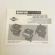 Briggs & Stratton Instructions Models 121700, 122700, 123700, 124700, 121800 Etc
