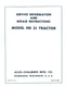 Allis Chalmers  HD-21 HD21 Crawler Tractor Repair Service Manual before SN 9001