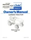Cub Cadet Owners Manual Model No. 1340