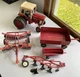 ERTL 1/16 IH International Harvester 1586 tractor w/ duals, 4 Implements 1980's