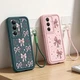 For Samsung S26 S25 FE S24 S23 Ultra A57 A56 Shockproof Bow Lanyard Case Cover