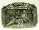 Massey Ferguson MF 300 Combine Pewter Belt Buckle 1986 LE Triangle Tractor Logo 