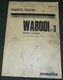 KOMATSU WA800L-3 WHEEL LOADER  PARTS CATALOG BOOK MANUAL S/N 52001-UP