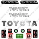 Fits Toyota 8FDU15 Forklift Decal Kit - 7 YEAR OUTDOOR 3M VINYL!