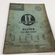Genuine I&T Oliver Flat Rate Manual O-19 1965 60 70 80 90 950 990 995 1600 1650