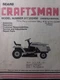 Sears Craftsman 38" 5-sp 12.5 IC hp Lawn Tractor Owner & Parts Manual 917.252450