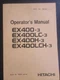 HITACHI EX400-3, Ex400LC-3, EX400H-3, EX400LCH-3 Operators Manual