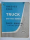 Factory 1962-1963 Ford Truck Shop Manual Supplement - 850 to 1000 Series