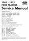 1965-1975 Ford Tractor 2000-7000 Shop Manual Repair Service Book