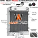 ALUMINUM RADIATOR For ARCTIC CAT ALTERRA PROWLER XR TRV 700 550 450 XT  #0413205