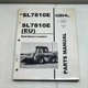 Gehl SL7810E & SL7810E(EU) Models Skid Steer Loader Parts Manual
