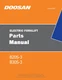Daewoo Doosan B20S-3 B30S-3 Electric Forklift Parts Catalog Manual