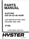 Hyster E45XM, E50XM, E55XM, E60XM, E65XM F108 Forklift Parts Catalog Manual PDF