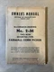 Vintage Owner&rsquo;s Manual Farmall Corn Picker International Harvester INV-P0309