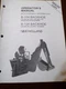 New Holland B-104, B-124 Backhoes Operator's Manual 1987