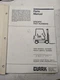 CLARK REPAIR PARTS LIST BOOK MANUAL GP138MB LPG FORK LIFT TRUCK