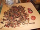 McCormick Farmall F12 IH tractor box of nuts bolts parts pieces gas cap