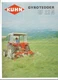 Original OEM Kuhn Model GF22N Gyrotedder Sales Brochure Form Number 9201032-1186