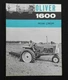 1963 "THE OLIVER 1600 ROW-CROP TRACTOR" SPECIFICATIONS BROCHURE VERY NICE