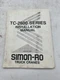 Simon-Ro Truck Cranes TC-2800 Series Installation Manual 990-90122A(9-89) SKU A3