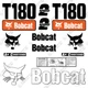 Fits Bobcat T180 Decal Kit Track Loader - 7 YEAR OUTDOOR 3M VINYL!