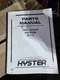 HYSTER CHALLENGER H45XM H50XM H55XM H60XM H65XM (H177) FORKLIFT PARTS MANUAL