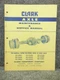 Clark FD RD 30001 30500 30600 37500 36500 Axle Maintenance Service Manual