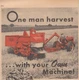 Allis Chalmers All Crop Harvester Vintage Farm Equipment Combines Print Ad 1946