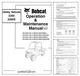 Bobcat 2200 2200S Utility Vehicle Operation and Maintenance Manual PDF