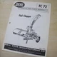 GEHL FLAIL CHOPPER Service Parts Catalog Book Manual List FC 72 guide