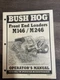 Bush Hog M146, M246 Front End Loader Operators Manual