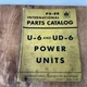 Used U-6 and UD-6 Power Units International Parts Catalog PU-8B