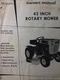 Sears Suburban Garden Tractor 42 Mower Implement 917.253150 Owner & Parts Manual