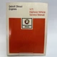 DETROIT DIESEL ALLISON ENGINES V-71 SERVICE MANUAL GM 1979 Revised - VGC - Clean