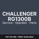 Challenger RG1300B Applicator Chassis Service & Operator Manuals