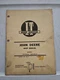 I&T Shop Manual JD-11 for John Deere 720 730 Diesel