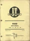 I&T FORD Series 1000 1600 No. FO-36 Tractor Shop Manual