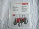 Massey Ferguson MF 390T tractor specification sheet brochure 