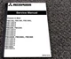 Mitsubishi FBC25KL Forklift Chassis & Mast Service Repair Manual P/N 99759-73110
