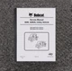 Bobcat 3400 Utility Vehicle Shop Service Repair Manual S/N AJNT11001 & Up
