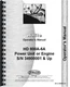 White HD 800A-6A Engine Power Unit Operators Owners Manual s/n 34900001 up