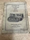 Allis Chalmers HD10 Tractor Parts Manual