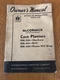 VINTAGE 1949 IH McCORMICK CORN PLANTERS HM-220 HM-221 HM-222 OWNERS MANUAL
