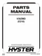 Hyster V30ZMD (E210) Forklift Parts Catalog Manual PDF USB