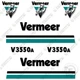 Fits Vermeer V3550A Decal Kit Trencher Sticker Replacements - 3M VINYL!