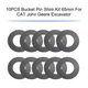 65MM Excavator Bucket Pin Shims Kit Fit For Cat Deere 130G Kobelco Hitachi Case