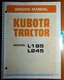 Kubota L185 L185T L185F L185DT L245 L245T L245F L245DT Tractor Service Manual 