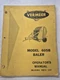 Vintage Vermeer Baler Model 605B Operating Instructions Manual And Parts List