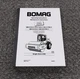 Bomag BW 213 D-3 Single Drum Vibratory Roller Compactor Operator Owner Manual
